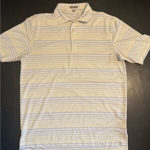 Peter Millar Polo Yellow Large Striped Summer comfort